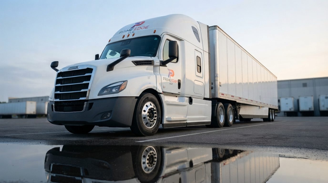Prime Edge Freightliner Cascadia in company livery
